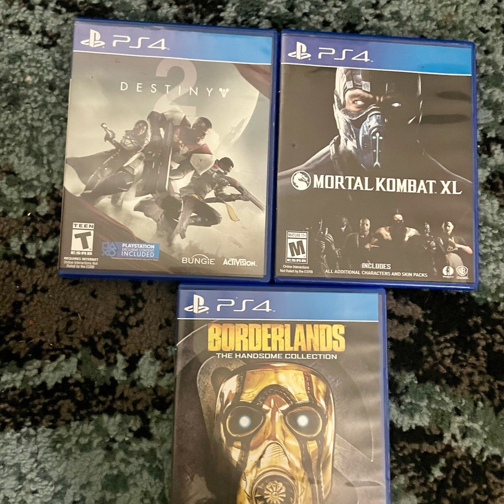 Sony PS4 Game Set Mortal Kombat, borderlands destiny